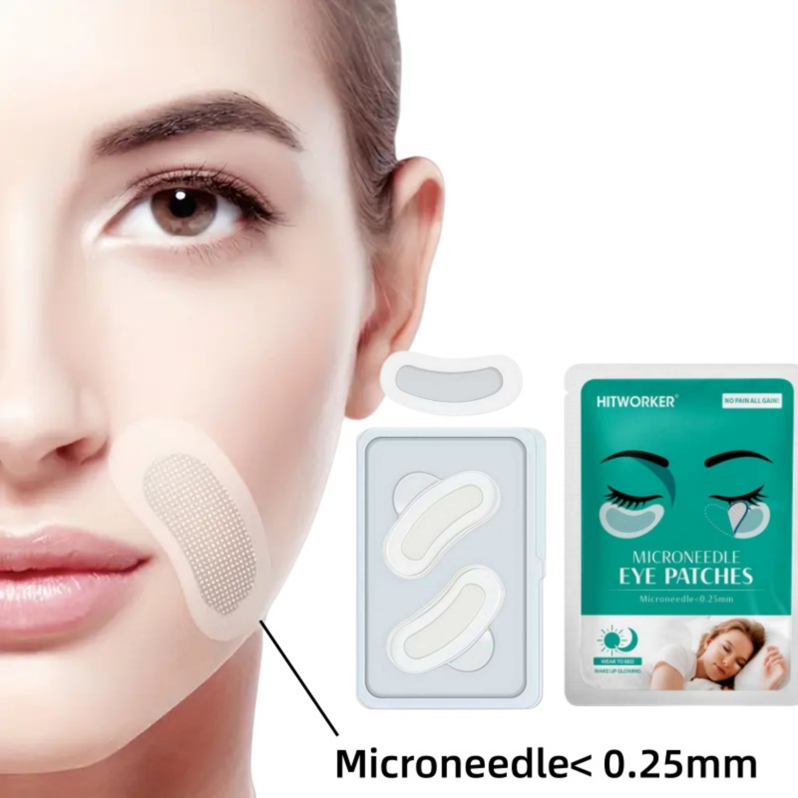 Microneedle Patch Eye - Microneedle Soluble Eye Patches, Hyaluronic Acid