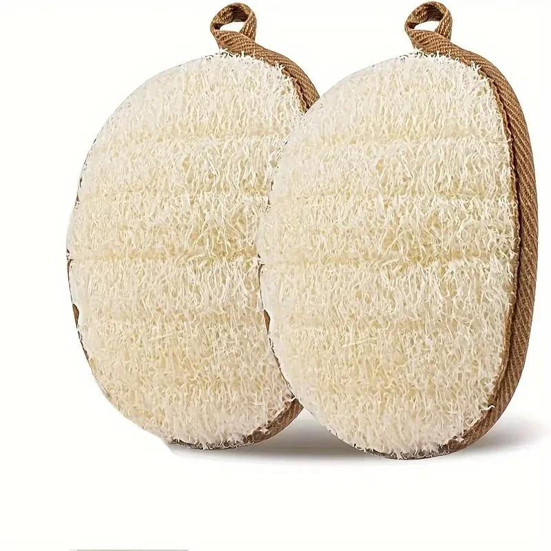 Body Loofah Natural - Natural Loofah Body Scrubber Bath Exfoliating