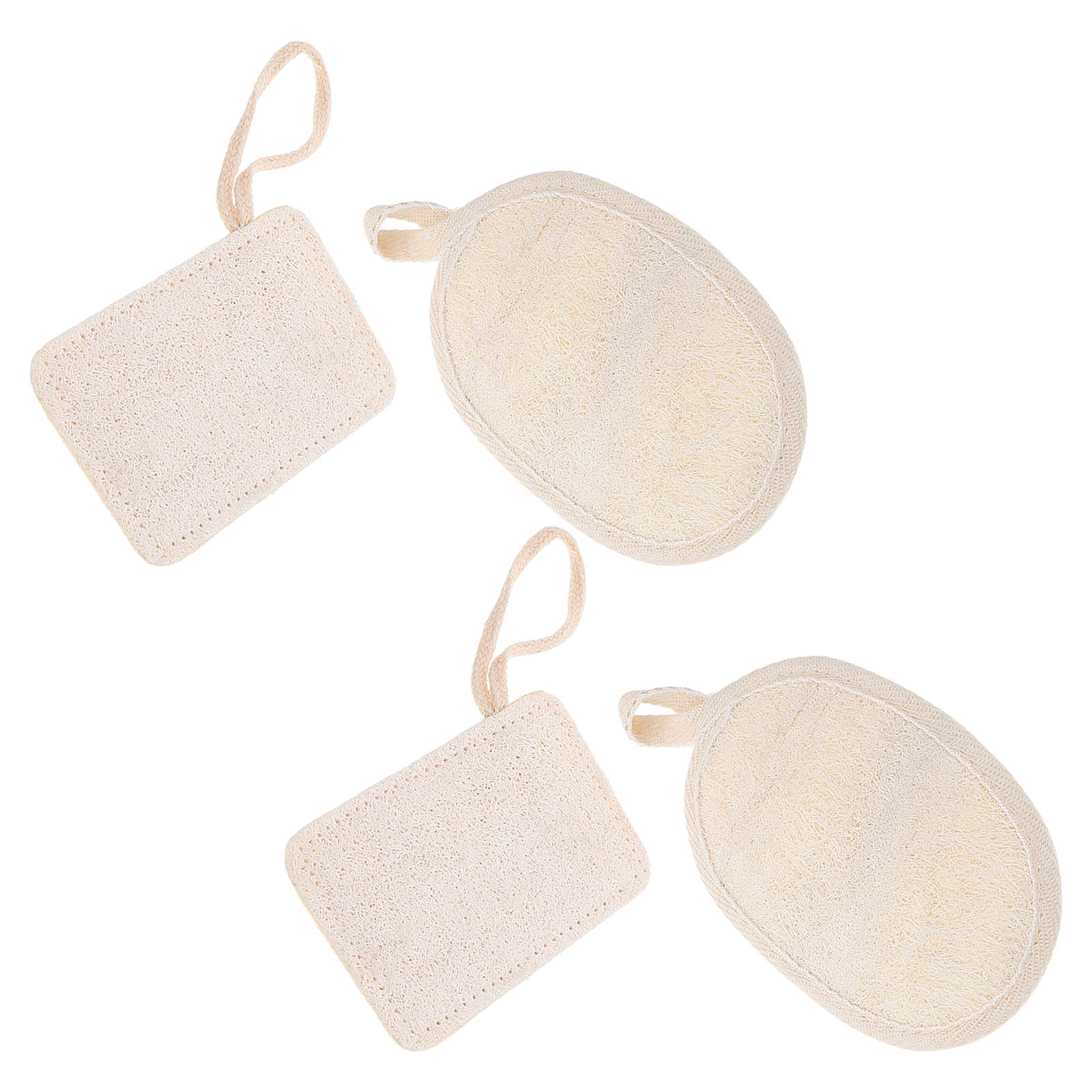 4Pcs Natural Loofah Bath Loofa - Body Loofah Natural review and price